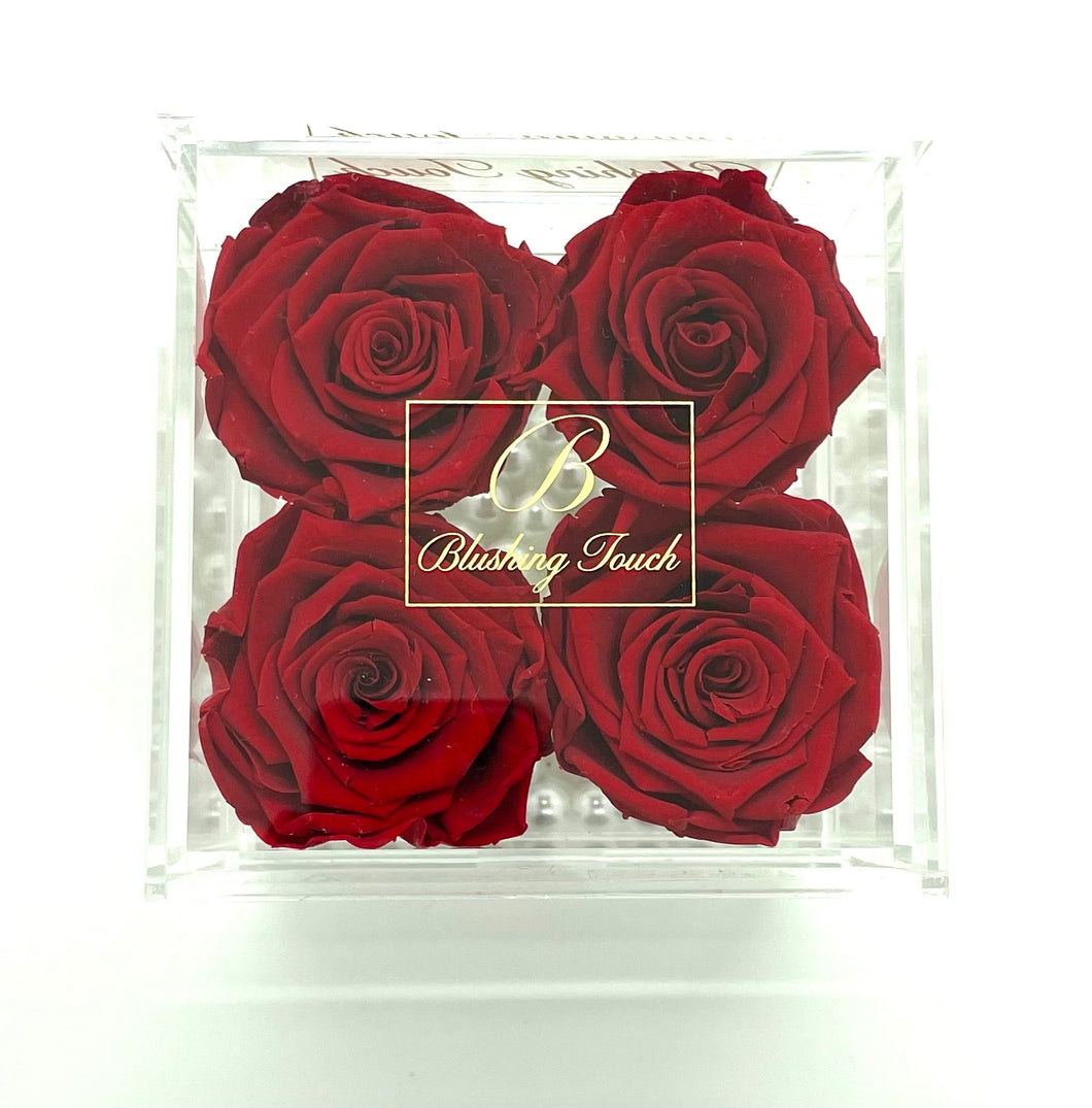 4 Rose Acrylic Box