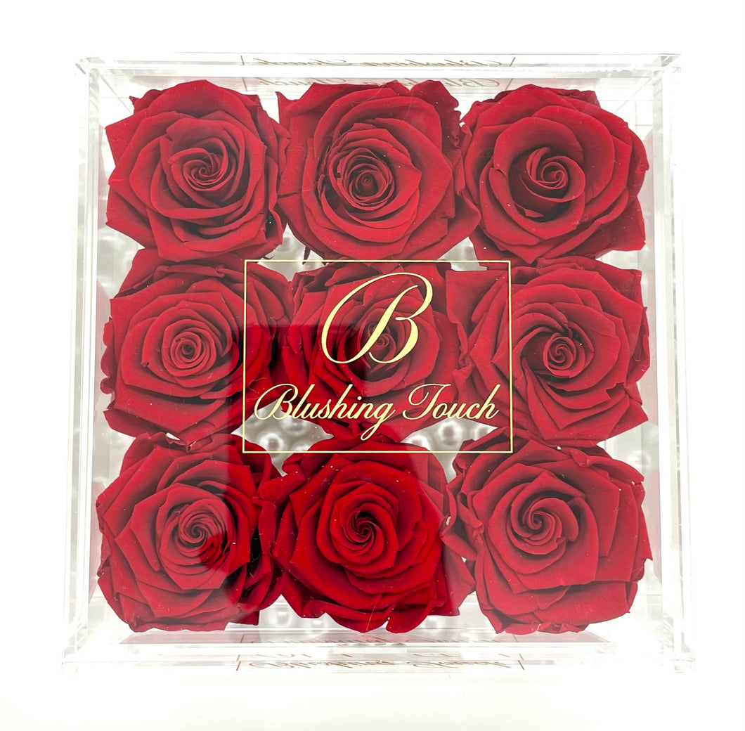 9 Rose Acrylic Box